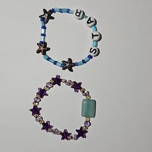 2 star stretchy bracelets